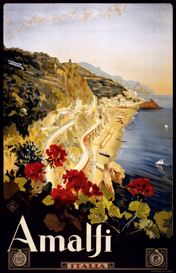 Póster Amalfi 1910 - 1920
