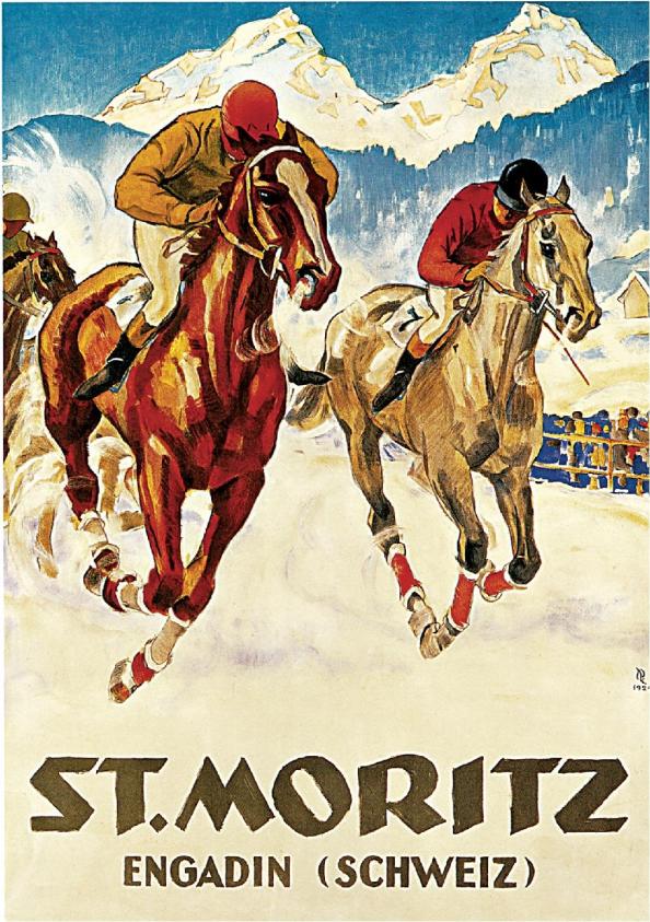 Póster de viaje vintage - St. Moritz